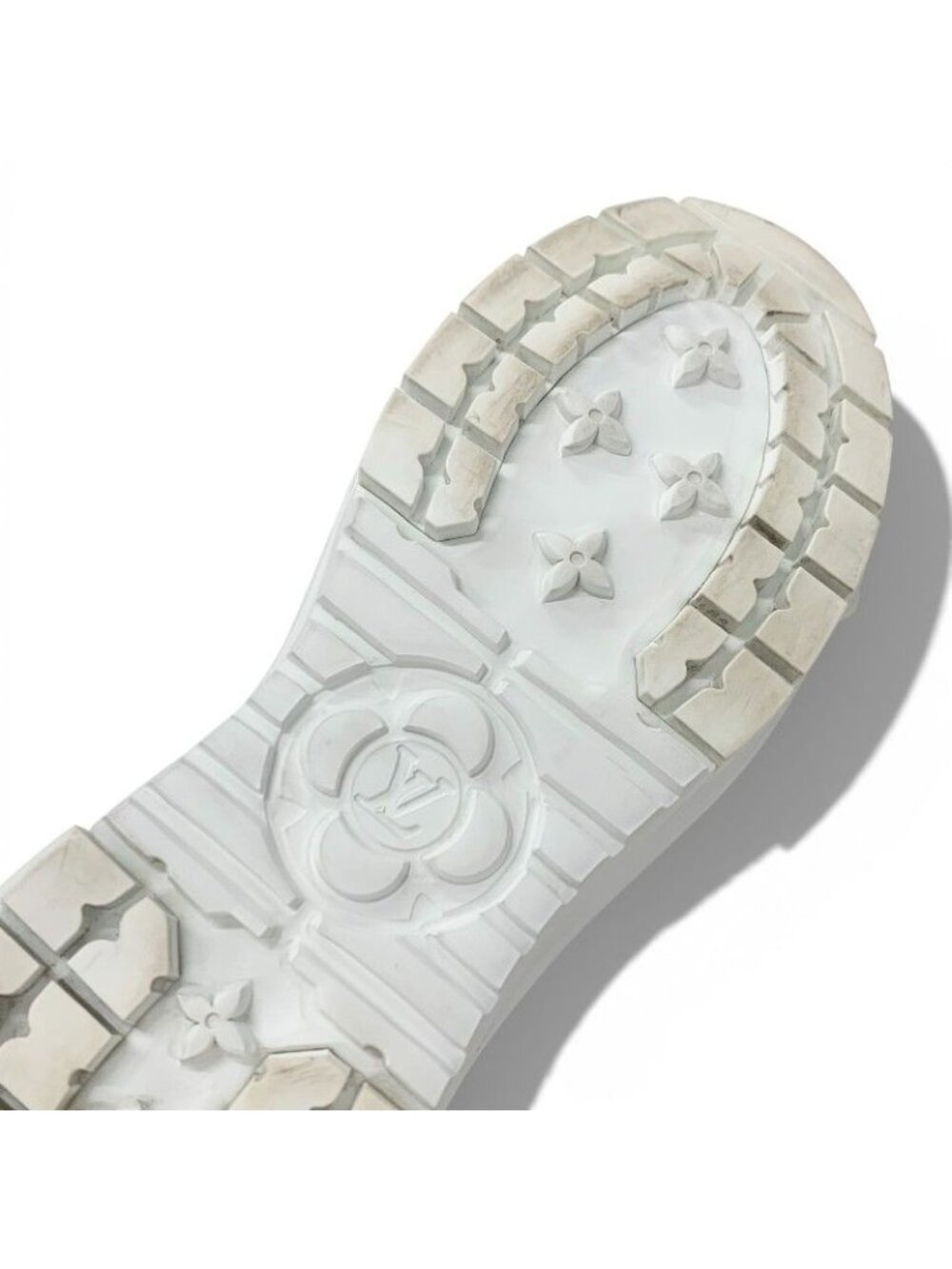 ★SOLD★ Louis Vuitton Squad Line Monogram Sneakers Shoes Leather Mesh White Black - Picture 8 of 10